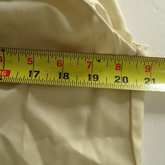 Shein Sleeveless Pleated Mock High Neck Top Women Size L 8 10 Tan Zipper Closure - Picture 7 of 8